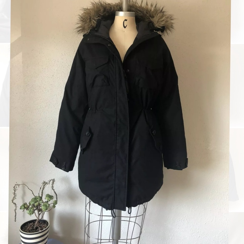 Aritzia Community Down Parka, black, size L